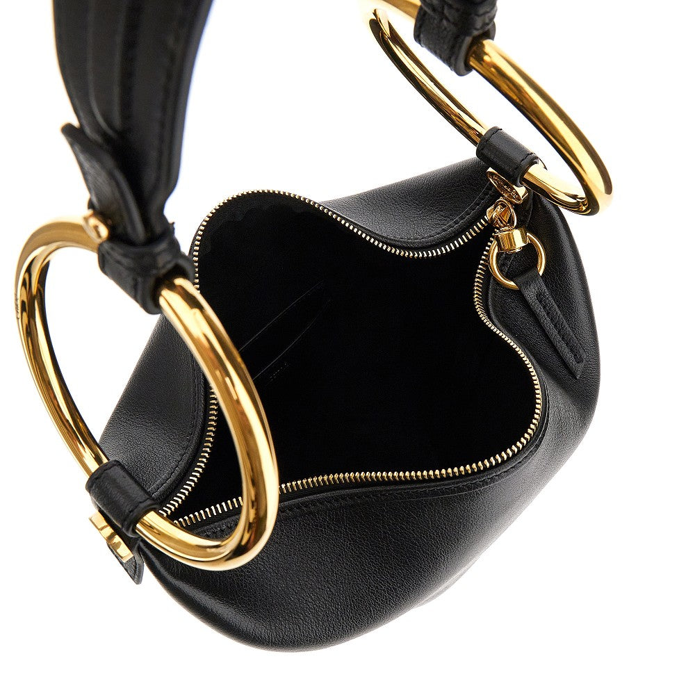 Leather small 'Bracelet' bag