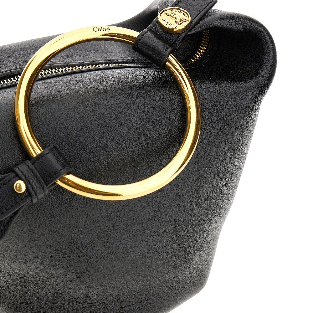 Leather small 'Bracelet' bag