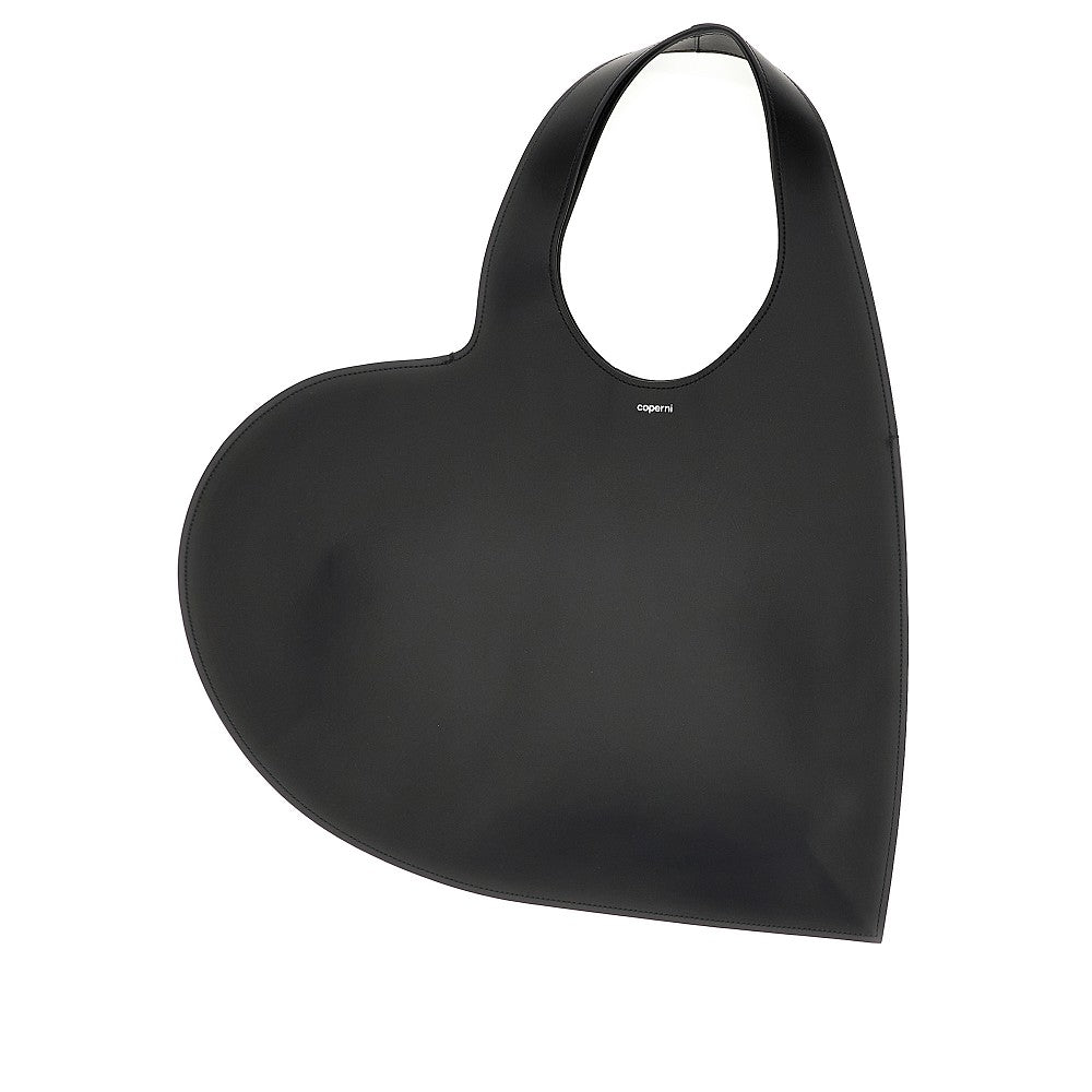 Tote Bag Double Heart in pelle