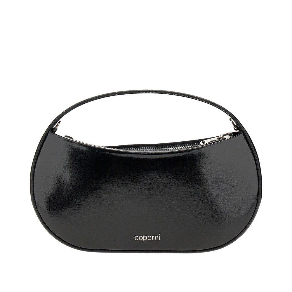 Glossy leather small 'Sound Swipe' bag