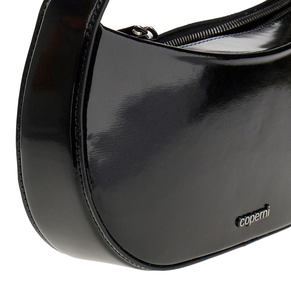 Glossy leather small 'Sound Swipe' bag