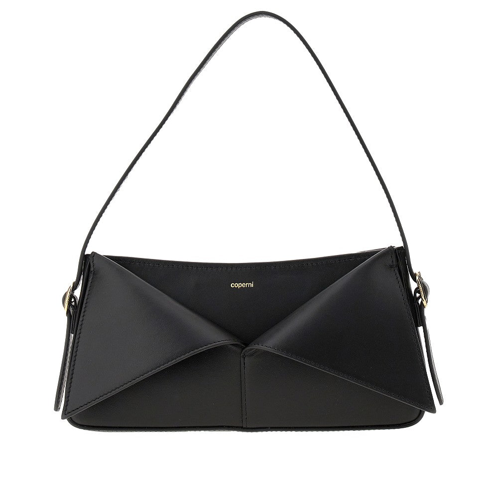 Leather 'Belt' baguette bag
