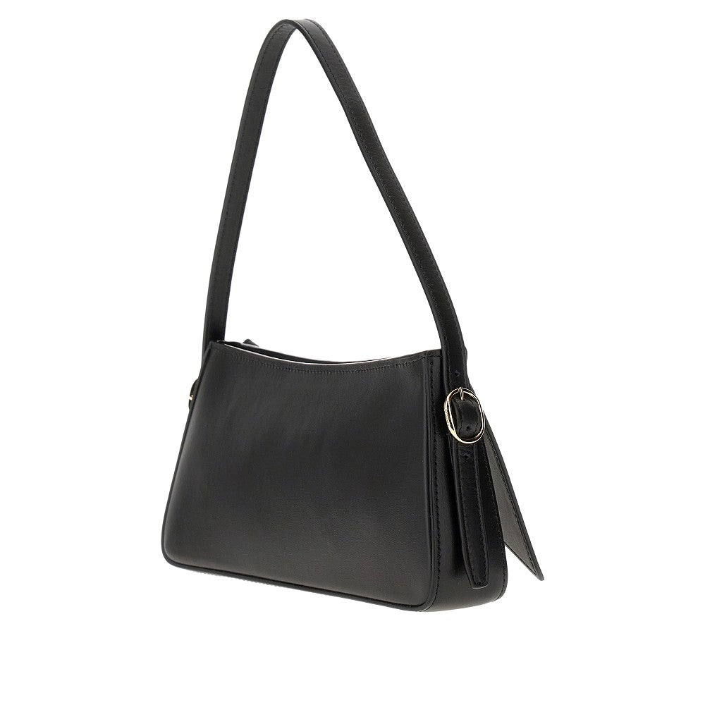 Leather 'Belt' baguette bag
