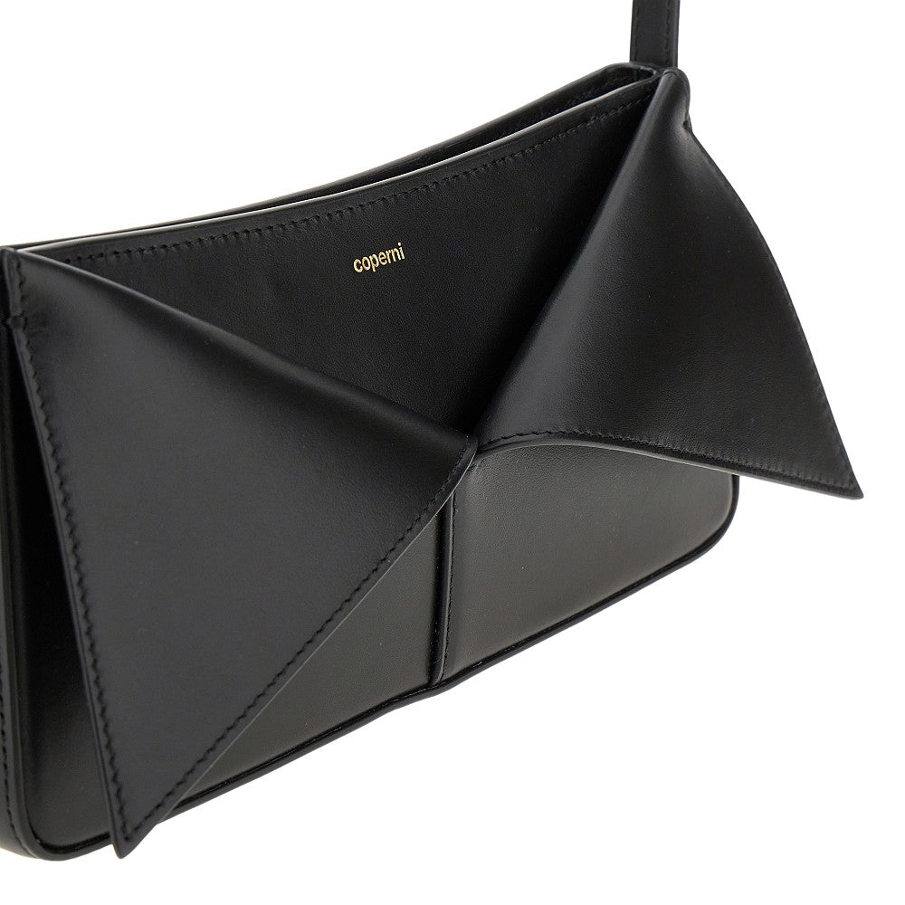 Leather 'Belt' baguette bag