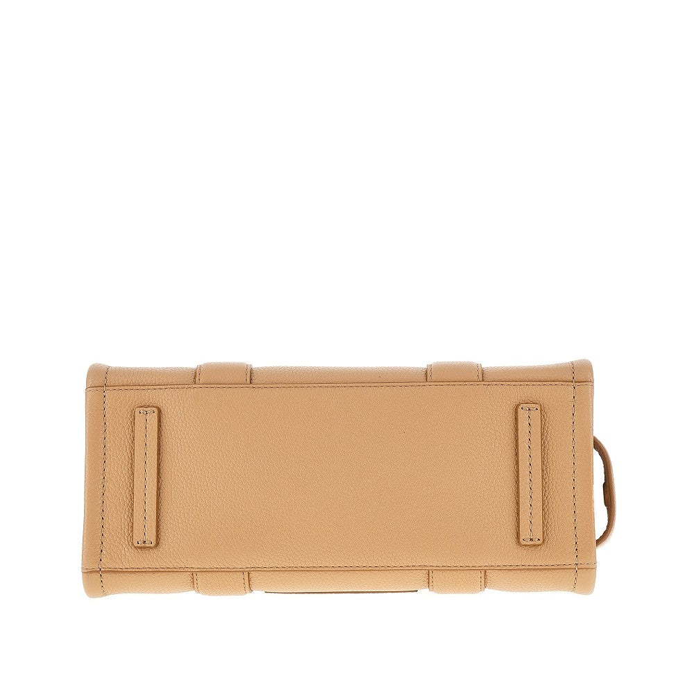Tote bag media in pelle