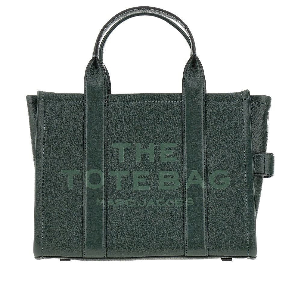 Leather medium tote bag