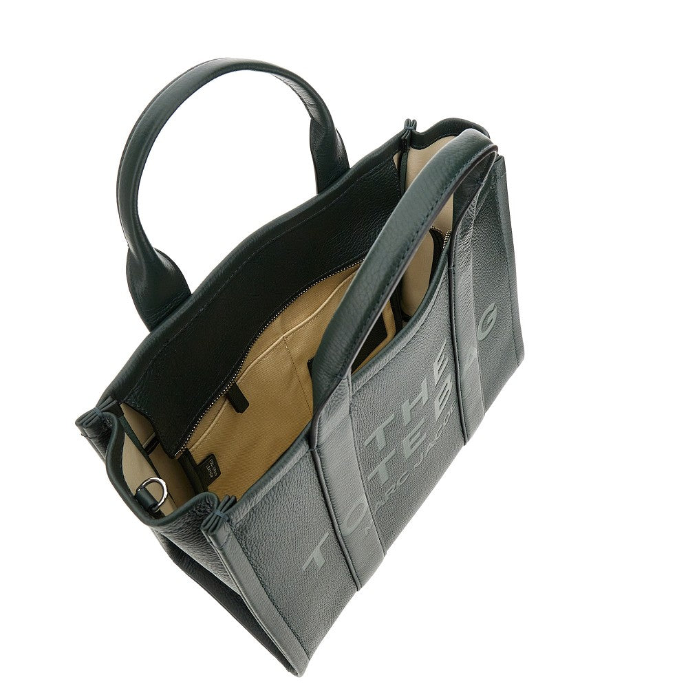Leather medium tote bag