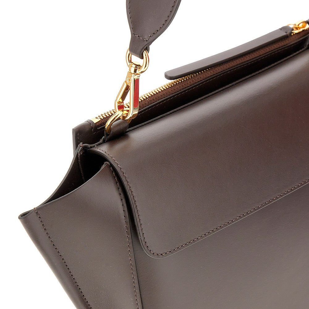 Leather medium 'Hortensia' bag