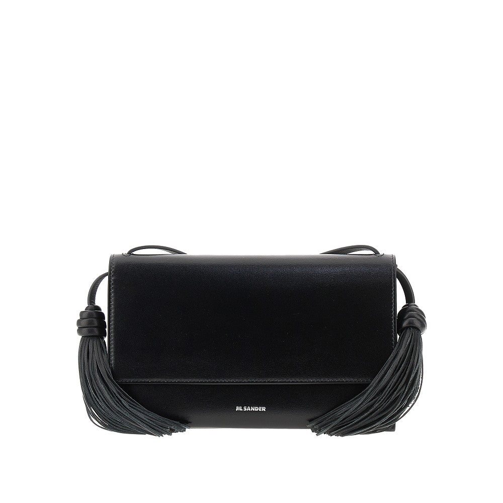 Leather 'Tassel' crossbody bag