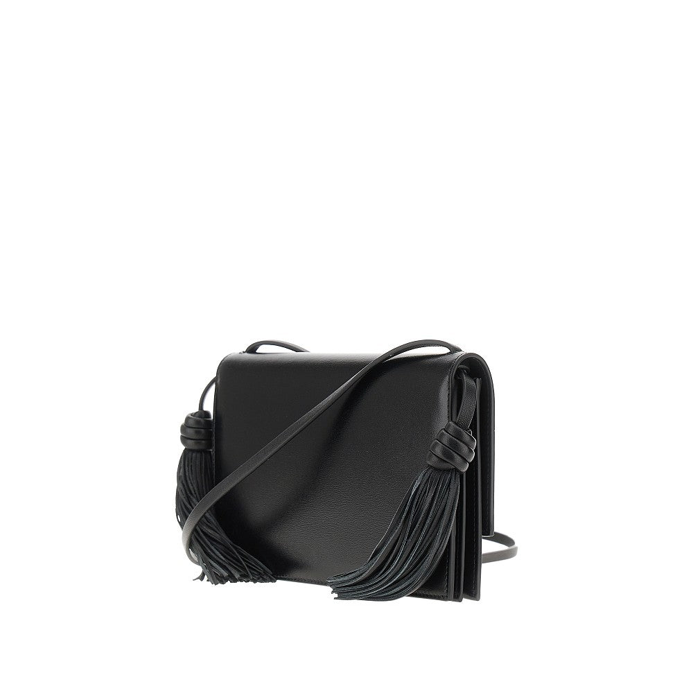 Leather 'Tassel' crossbody bag