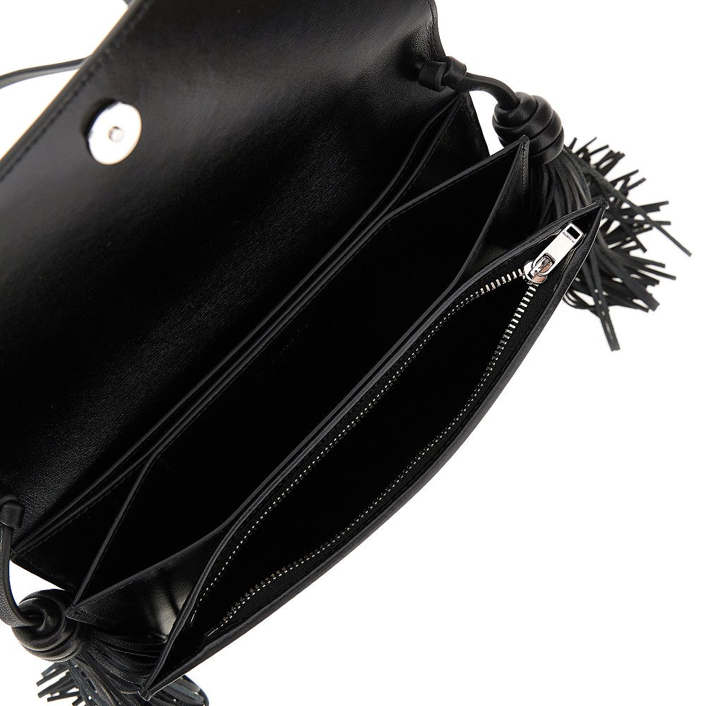 Leather 'Tassel' crossbody bag