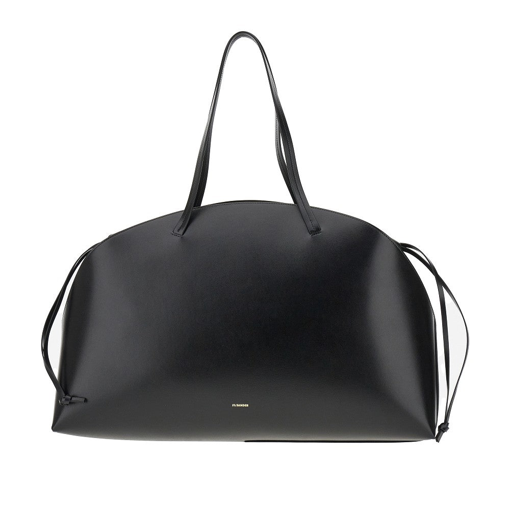 Large 'Curve' leather shoulder bag