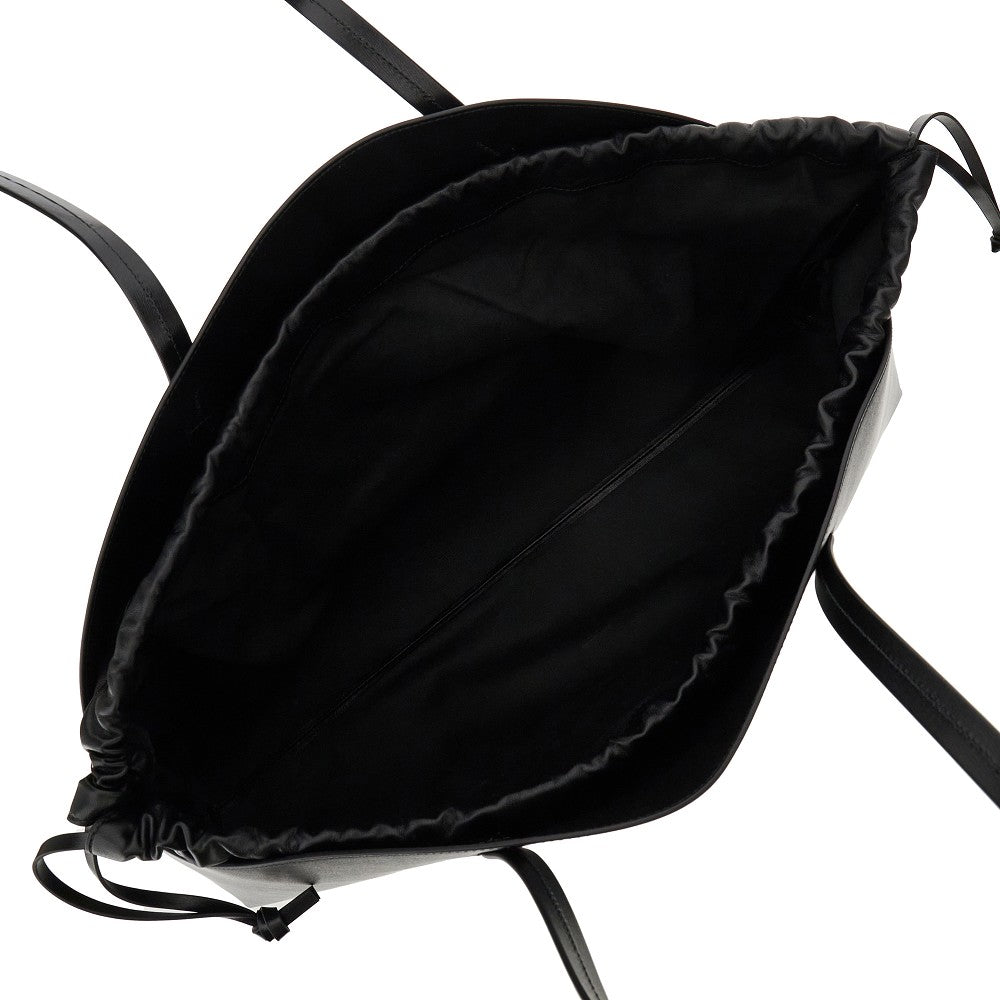 Large 'Curve' leather shoulder bag