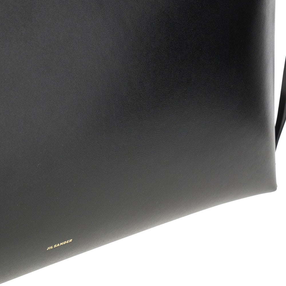 Large 'Curve' leather shoulder bag