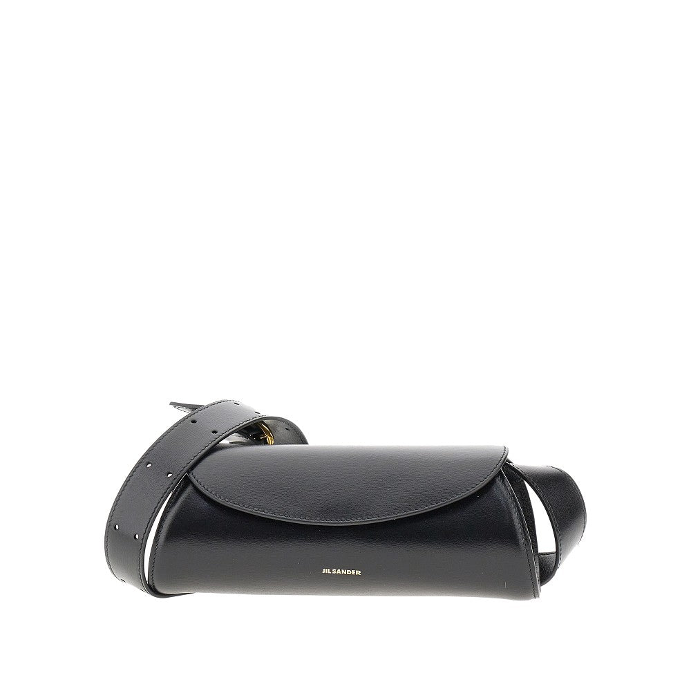 Leather mini 'Cannolo' bag