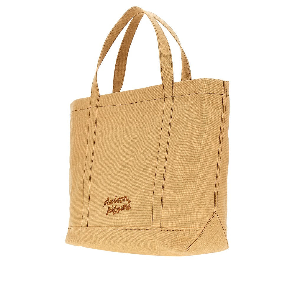 Large 'Fox Head' canvas tote bag