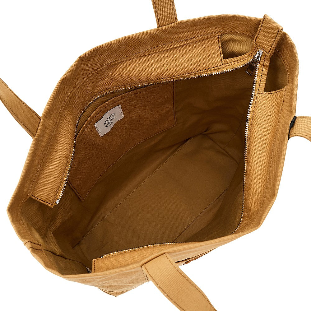 Large 'Fox Head' canvas tote bag
