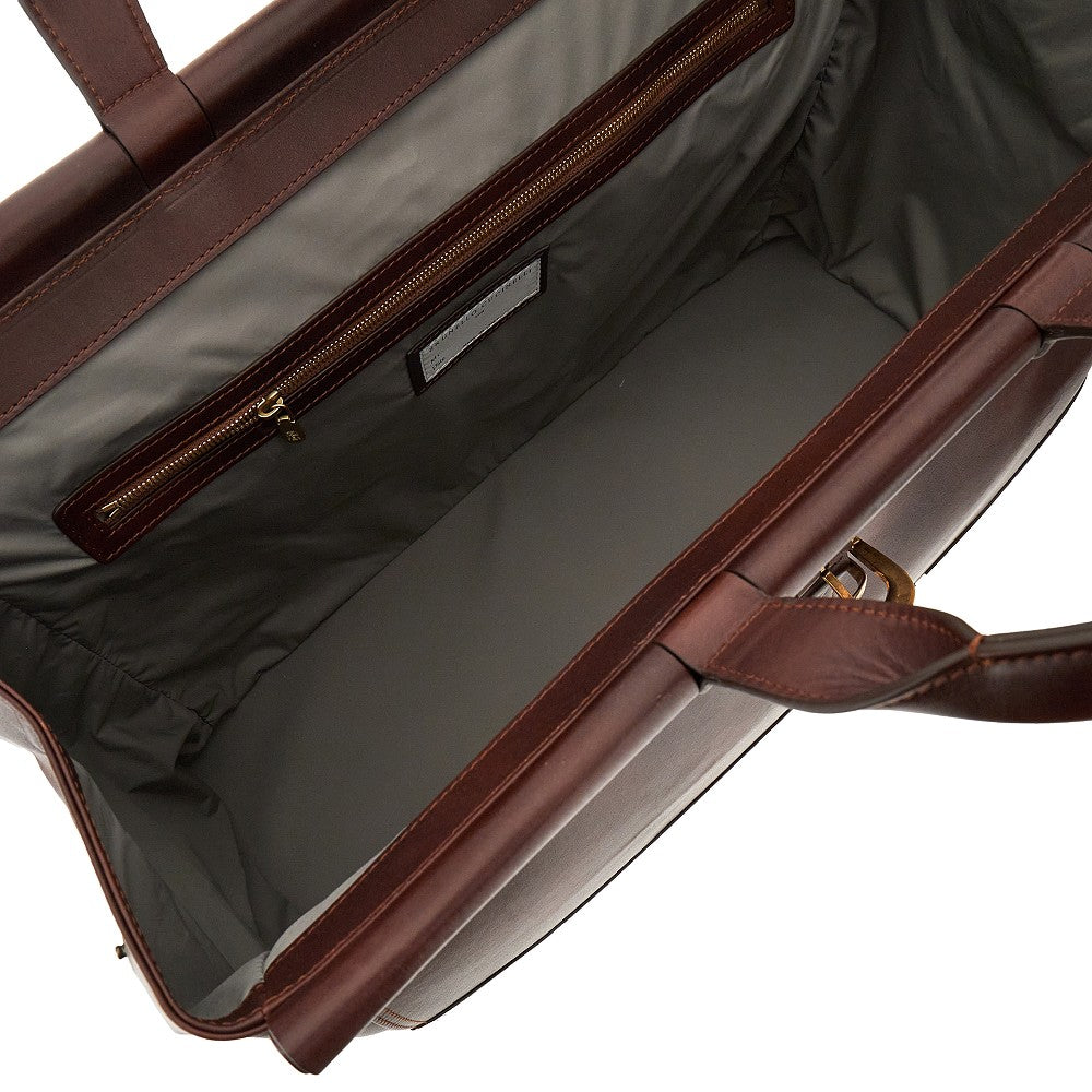 Leather travel bag