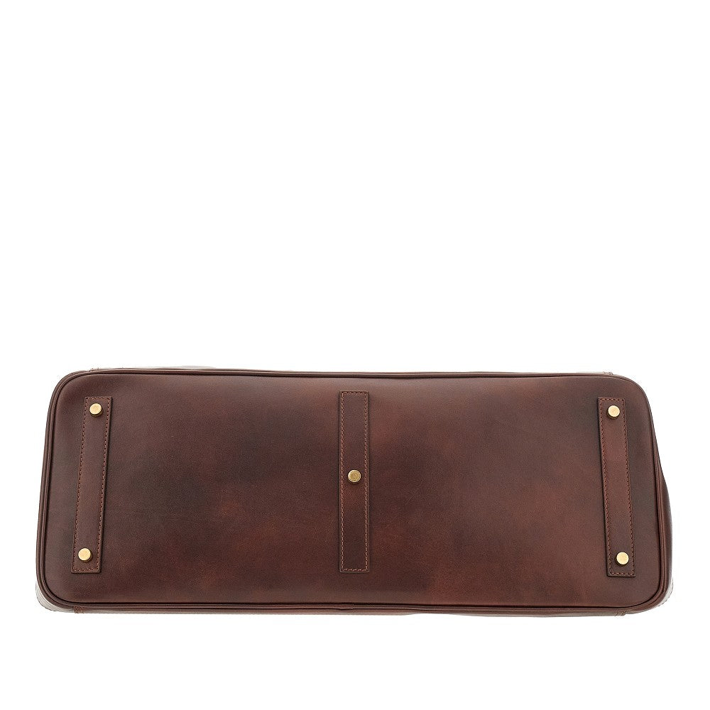 Leather travel bag