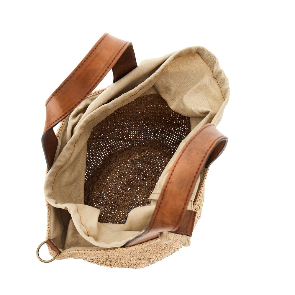 Borsa 'Mirozy' in rafia naturale