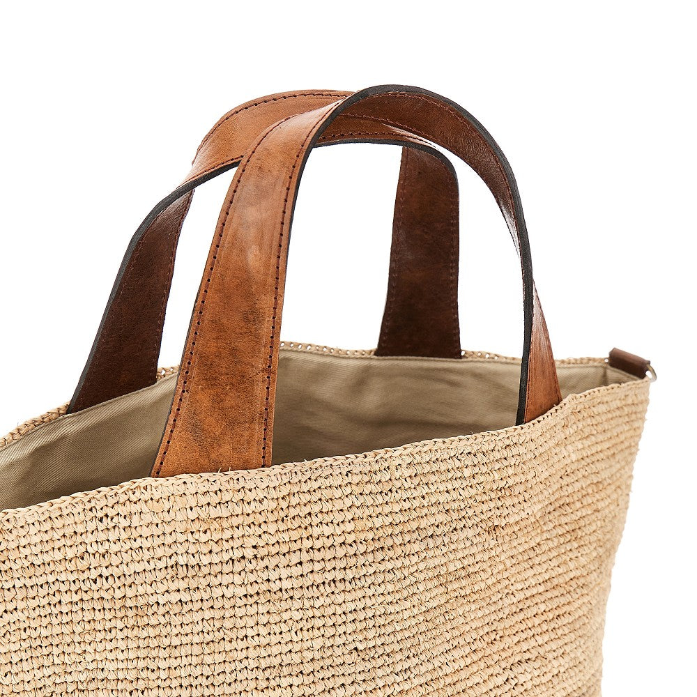 Borsa 'Mirozy' in rafia naturale