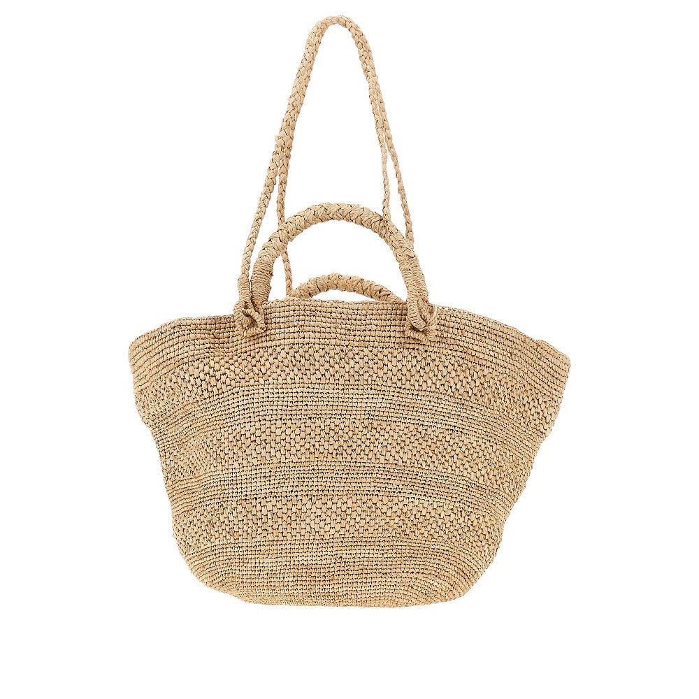 'Noumena' woven raffia bag
