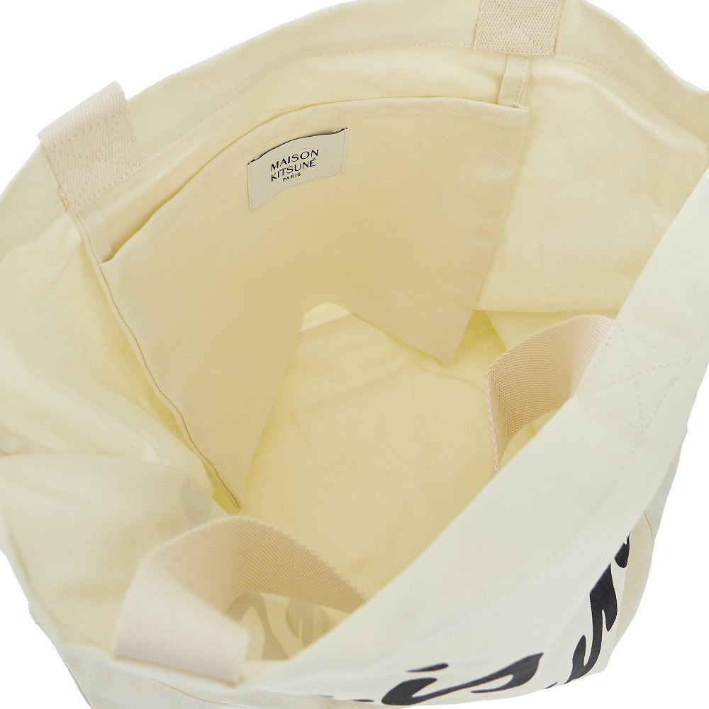 Maison Kitsuné Handwriting cotton tote bag