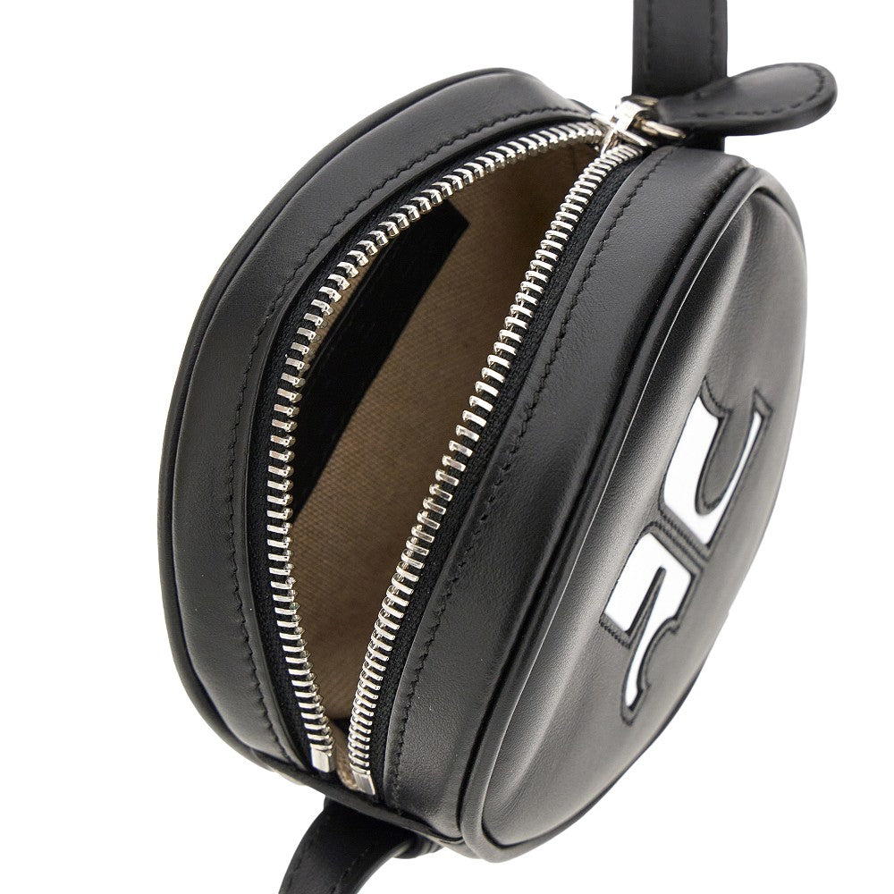 Mini borsa rotonda 'Reedition' in pelle