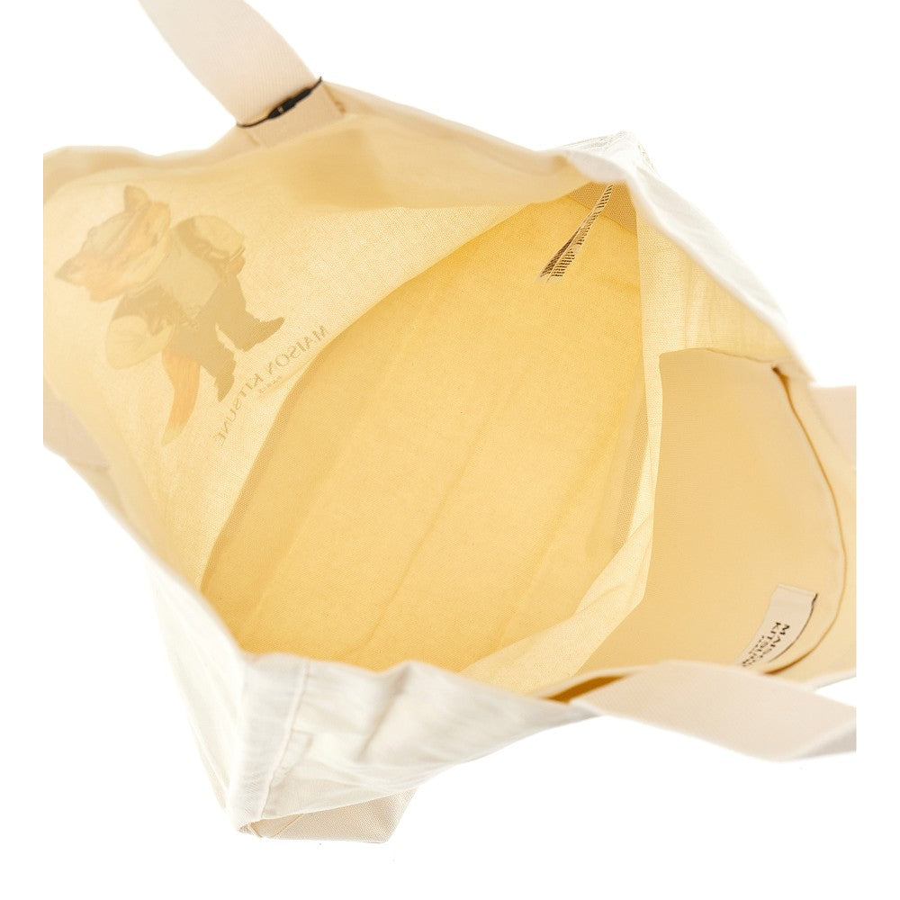 Tote bag in cotone 'Dressed Fox'