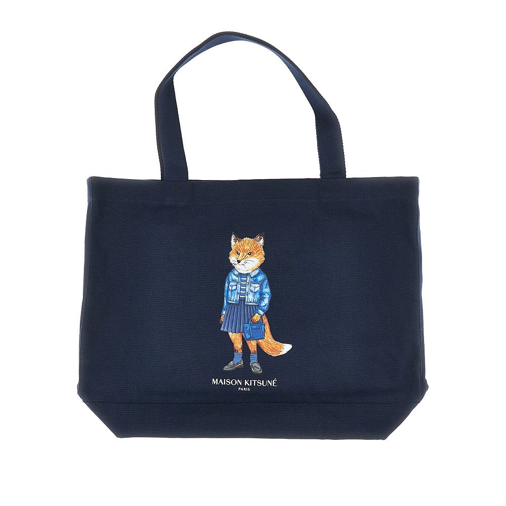 Tote bag in cotone 'Dressed Fox'