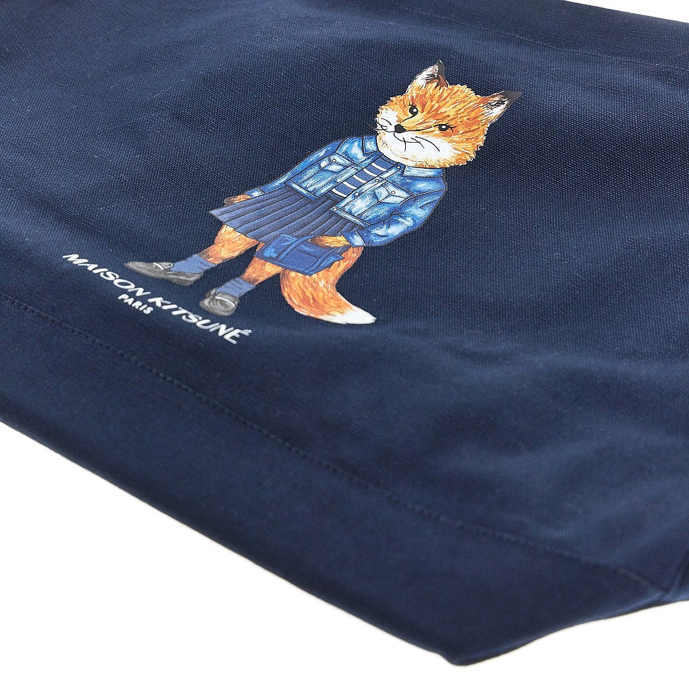Tote bag in cotone 'Dressed Fox'