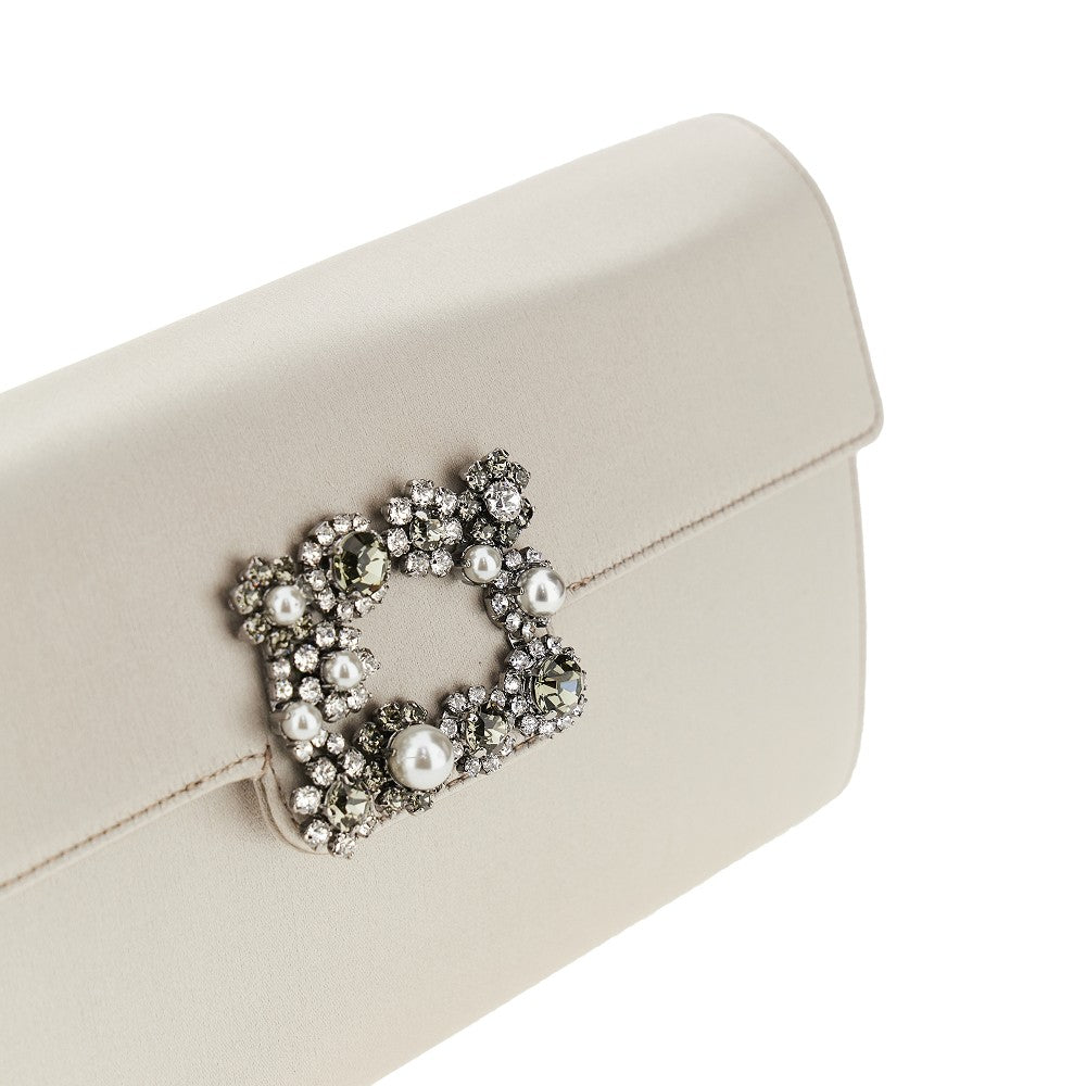 Pochette 'Efflorescence' in raso