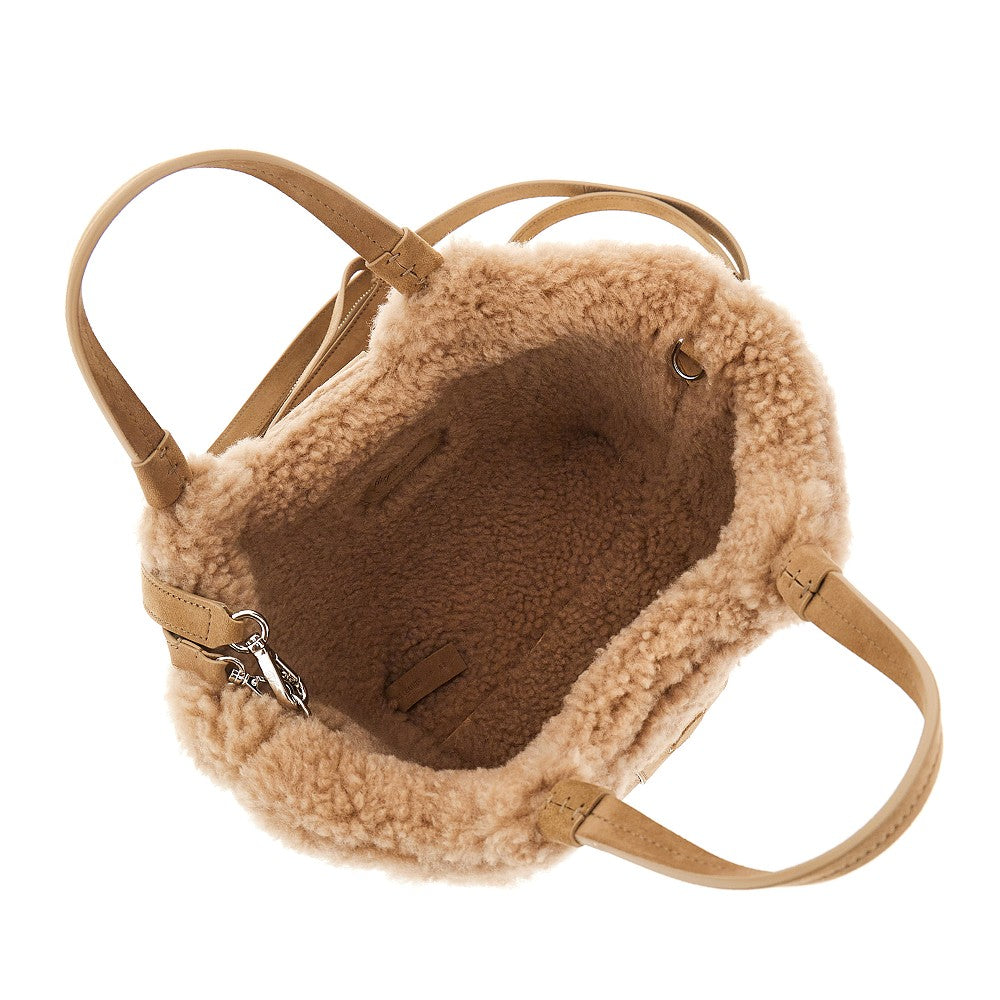 Mini Viv' Choc leather Shopping Bag