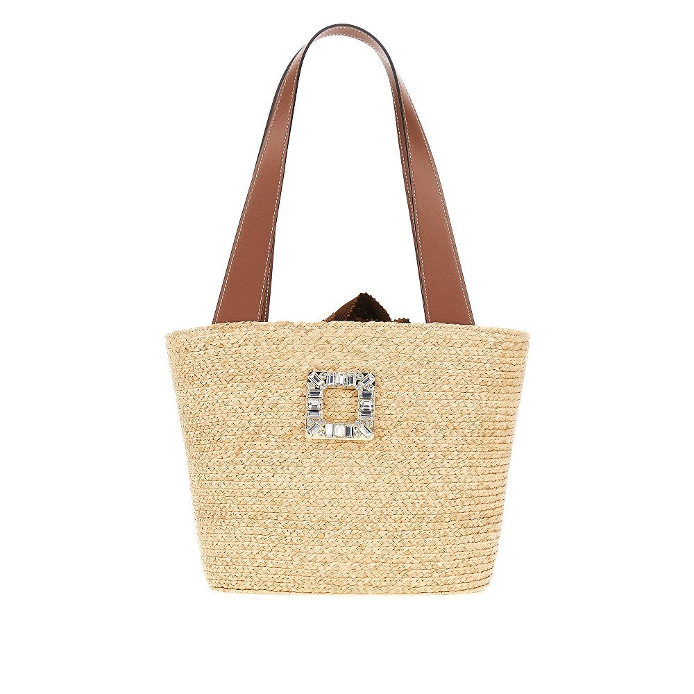 Raffia small Viv' Skate bag ROGER VIVIER – RBoutique
