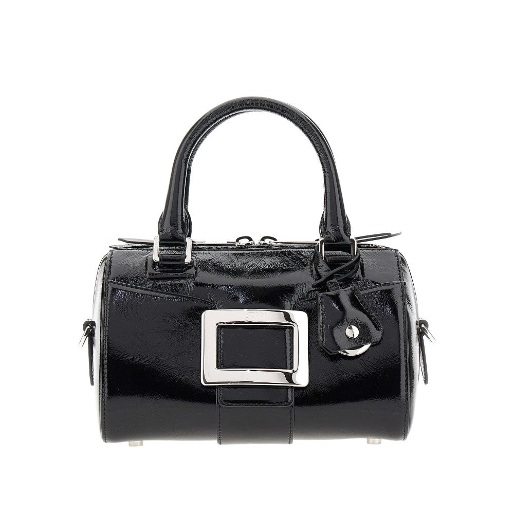Patent leather Mini Belle Vivier bowling bag