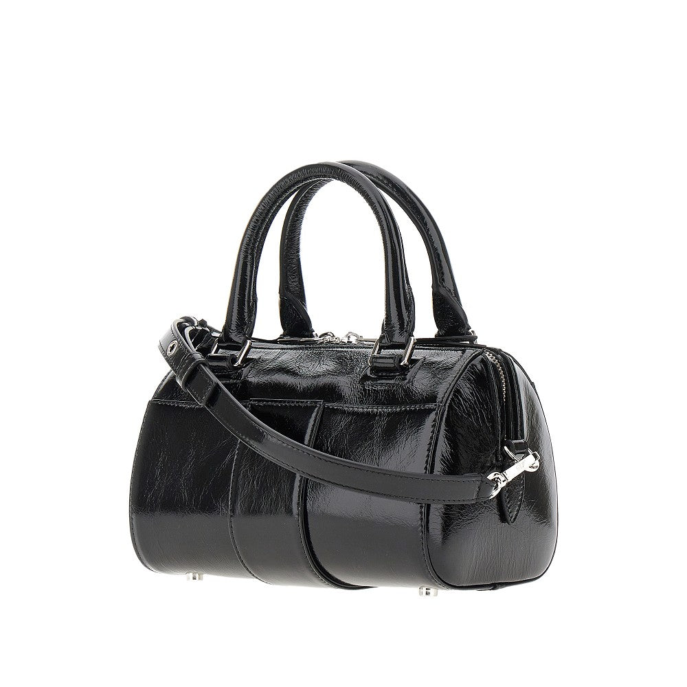Patent leather Mini Belle Vivier bowling bag