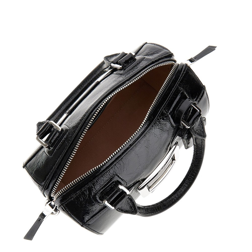 Patent leather Mini Belle Vivier bowling bag