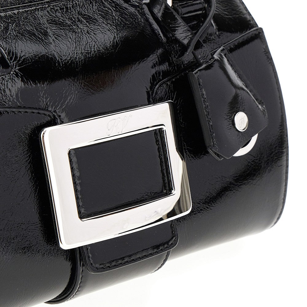 Patent leather Mini Belle Vivier bowling bag