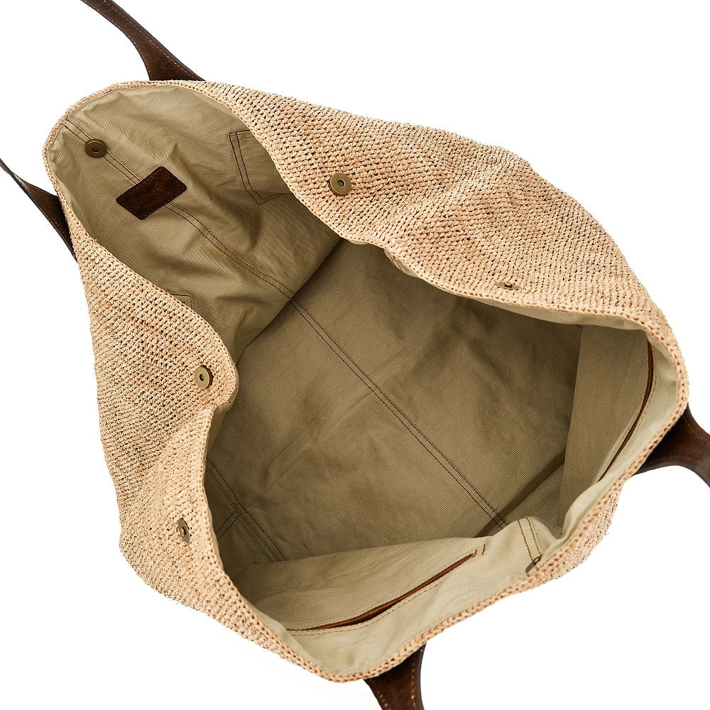 Shopping bag 'Rio' in rafia naturale