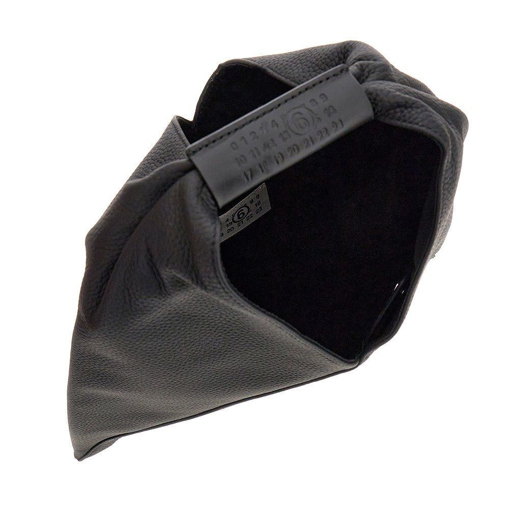 Grained leather small Japanese bag