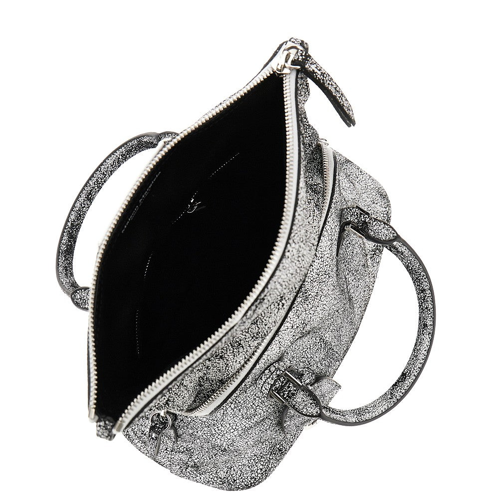 Borsa '5AC' mini in pelle crakle