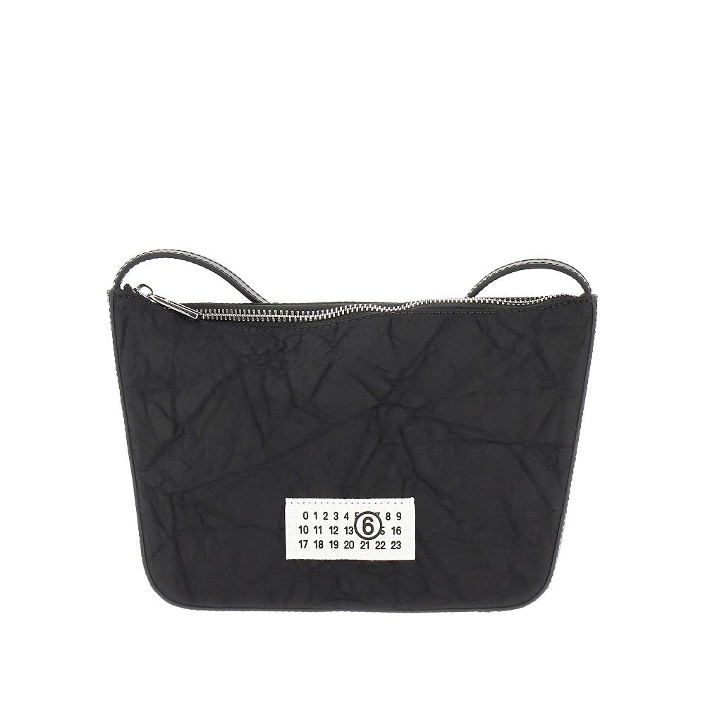 Nylon and leather 'Numeric' mini bag