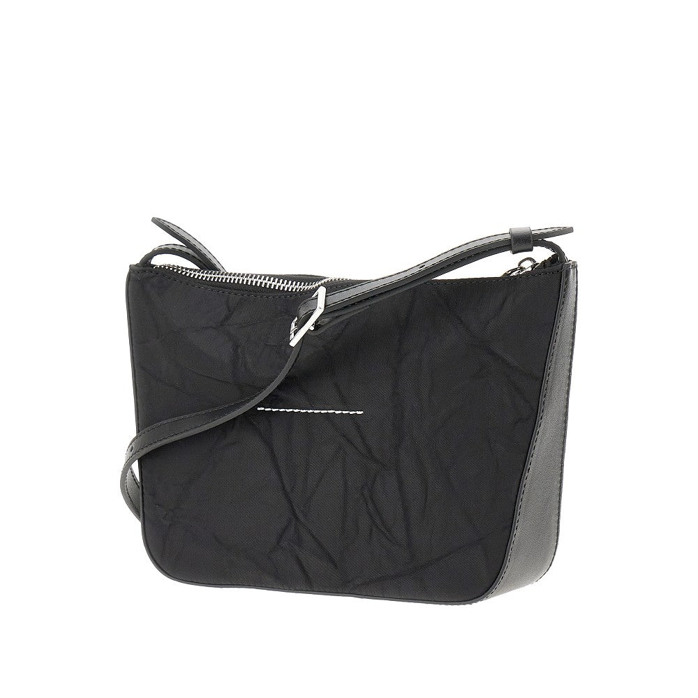Nylon and leather 'Numeric' mini bag