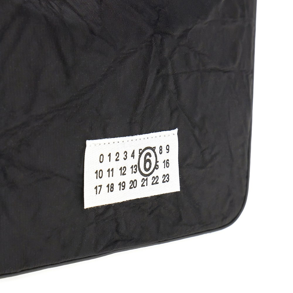 Nylon and leather 'Numeric' mini bag