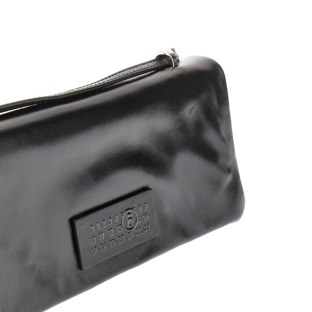 'Numeric' leather shoulder bag