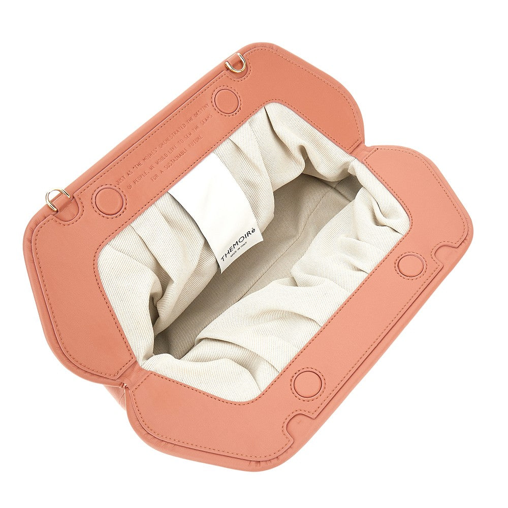 'Bios' vegan leather clutch