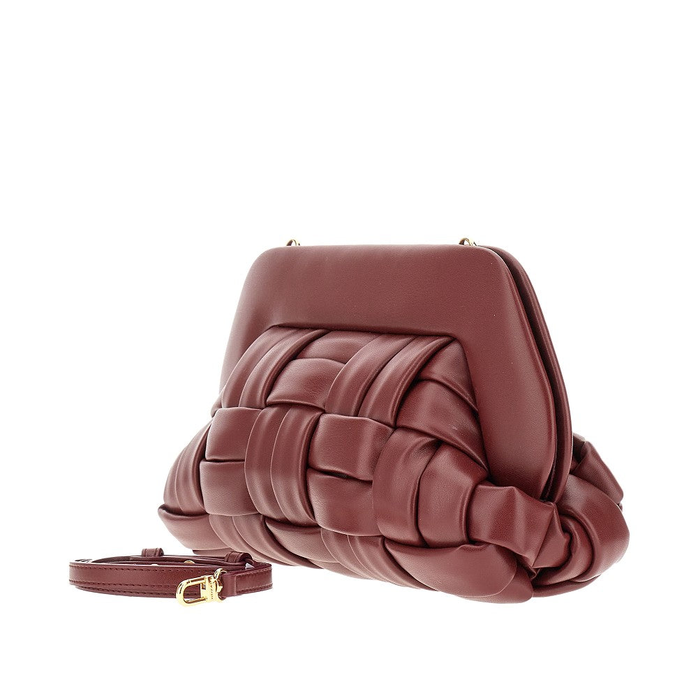 'Bios' vegan leather clutch