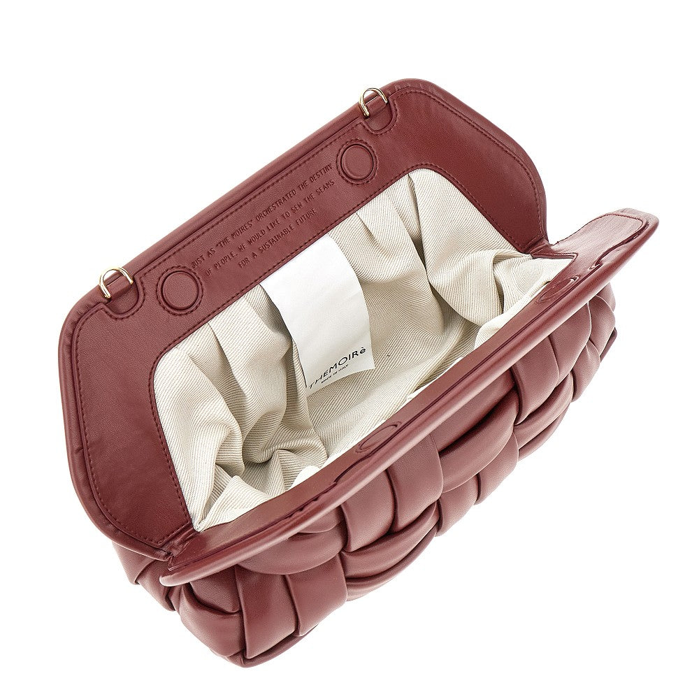 'Bios' vegan leather clutch
