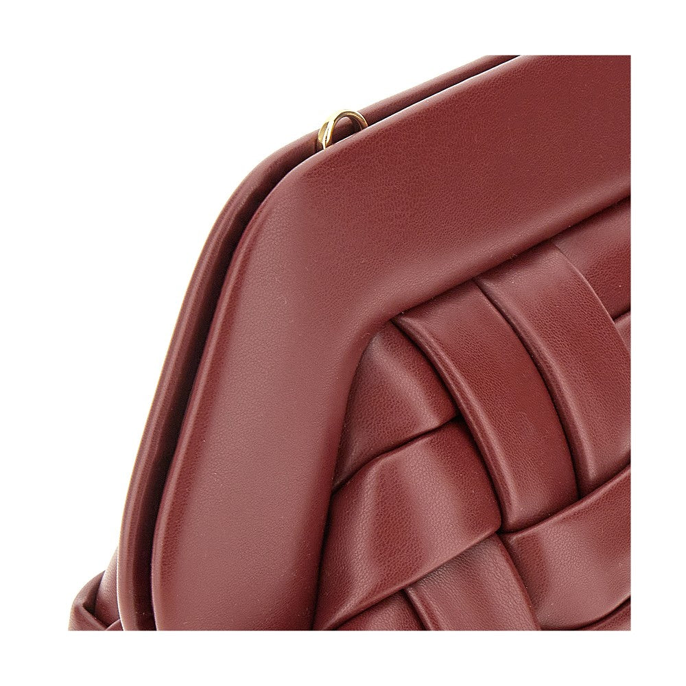 'Bios' vegan leather clutch