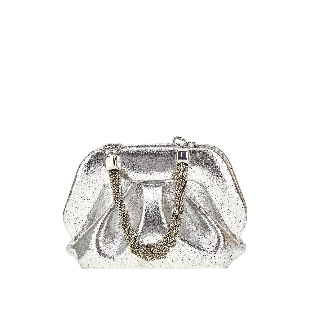 Vegan leather 'Gea' clutch with handle